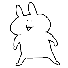 [LINEスタンプ] はんぺんうさぎ1