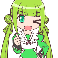 [LINEスタンプ] 「みどりちゃん」スタンプ