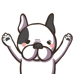 [LINEスタンプ] フレンチブルドッグのぽんず