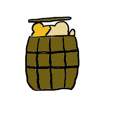 [LINEスタンプ] 樽はむ
