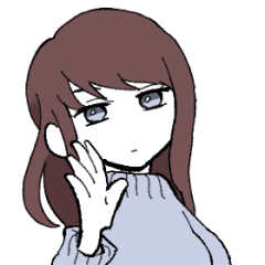 [LINEスタンプ] クールな彼女