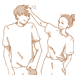 [LINEスタンプ] かわよいカップルスタンプ