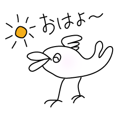[LINEスタンプ] さかな鳥「ぽれぽれ」のゆるり生活