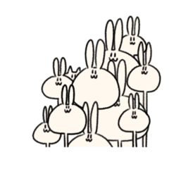 [LINEスタンプ] えのきうさぎ  LINEスタンプ