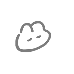 [LINEスタンプ] おもち もち うさぎ