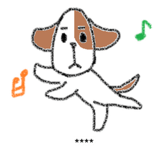 [LINEスタンプ] 【カスタムスタンプ】顔が長い犬