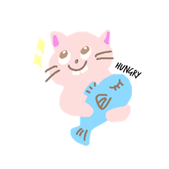 [LINEスタンプ] お姉ちゃんが描いた出っ歯ねこ