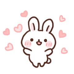 [LINEスタンプ] 小さなもちうさちゃん