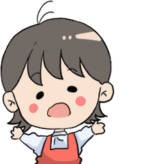 [LINEスタンプ] 動くかわいい主婦スタンプの画像（メイン）