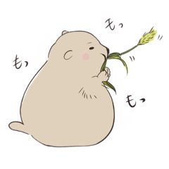 [LINEスタンプ] ぽってりプレーリーちゃん。