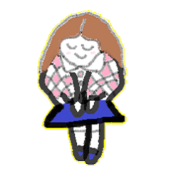 [LINEスタンプ] かしこちゃんスタンプ