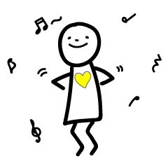 [LINEスタンプ] 日常で使える ほんわか白いひと - 日本語 -