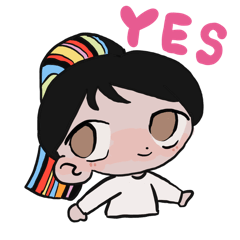 [LINEスタンプ] スイートな女の子