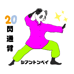 [LINEスタンプ] パンダ太極拳・24式