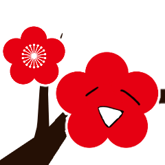 [LINEスタンプ] 梅とうぐいす