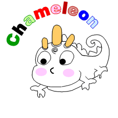 [LINEスタンプ] Chameleon Pekori