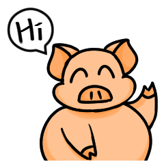 [LINEスタンプ] 豚物語-日常篇 #1