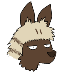 [LINEスタンプ] 目つきの悪いシマハイエナ