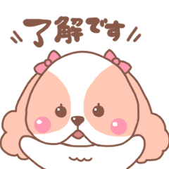 [LINEスタンプ] 毎日使えるキャバリアももちゃんのスタンプ