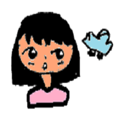 [LINEスタンプ] 子供が描い女の子