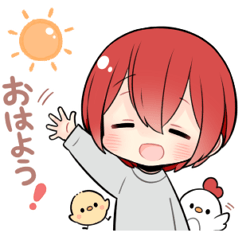 [LINEスタンプ] カラフル少年