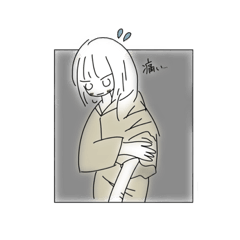 [LINEスタンプ] ちみっと病み期の女の子