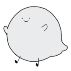 [LINEスタンプ] 足の生えたおばけ