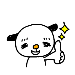 [LINEスタンプ] たれめ犬とこねこ