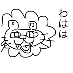 [LINEスタンプ] 白黒シンプルゆるい動物スタンプ