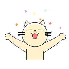 [LINEスタンプ] かわいい猫の日常会話