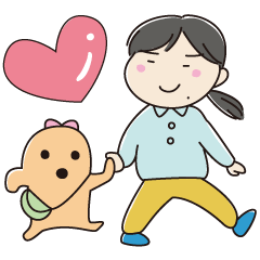 [LINEスタンプ] なかよしハニワ