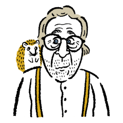 [LINEスタンプ] Oldman with a mouseの画像（メイン）