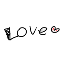 [LINEスタンプ] 愛情いっぱいシンプル手書き