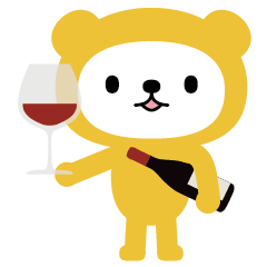 [LINEスタンプ] ワインが好きなクマちゃん。の画像（メイン）