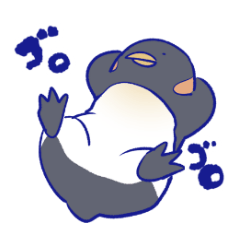 [LINEスタンプ] ペンギンの観察