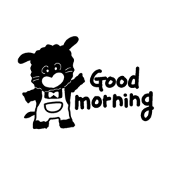 [LINEスタンプ] 黒トイプー たまに絵柄崩壊スタンプ