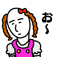 [LINEスタンプ] 無表情ちゃんのスタンプ