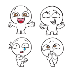 [LINEスタンプ] 文字なしもちっち