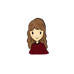 [LINEスタンプ] 赤いドレスの少女