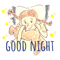 [LINEスタンプ] 女の子とわんこと