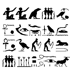 [LINEスタンプ] エジプト象形文字風スタンプの画像（メイン）