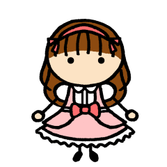 [LINEスタンプ] 甘ロリータファッションの女の子