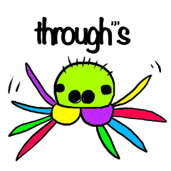 [LINEスタンプ] through'"s(スールーズ)