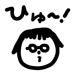 [LINEスタンプ] 日々まるめがね