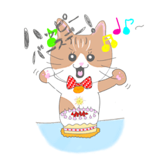 [LINEスタンプ] ユリユリさん家のももちゃん