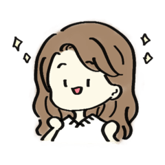 [LINEスタンプ] ふつうのおんなのこ。