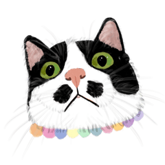 [LINEスタンプ] 私ははちわれねこです