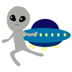 [LINEスタンプ] 地球へようこそ宇宙人2