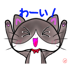 [LINEスタンプ] ハチワレにゃ
