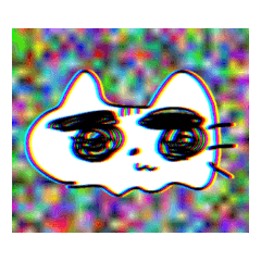 [LINEスタンプ] ネコ・サイケデリック